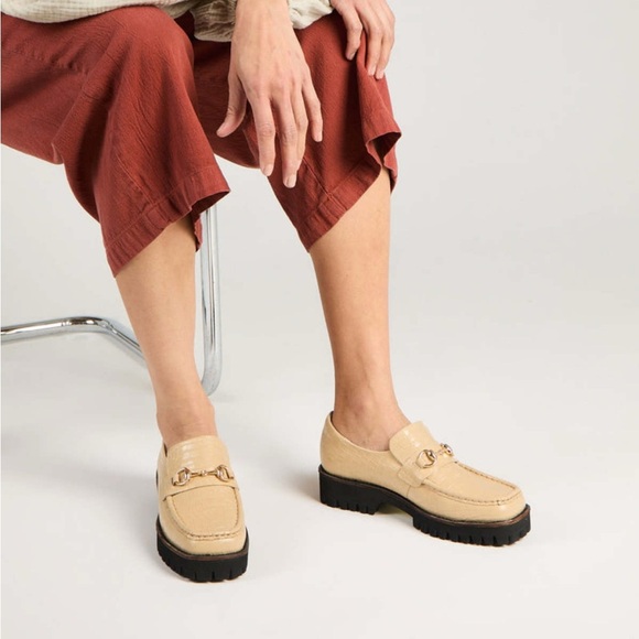 Intentionally Blank lavender purple croc HK-2 lug platform loafers - size 7 - Picture 3 of 10